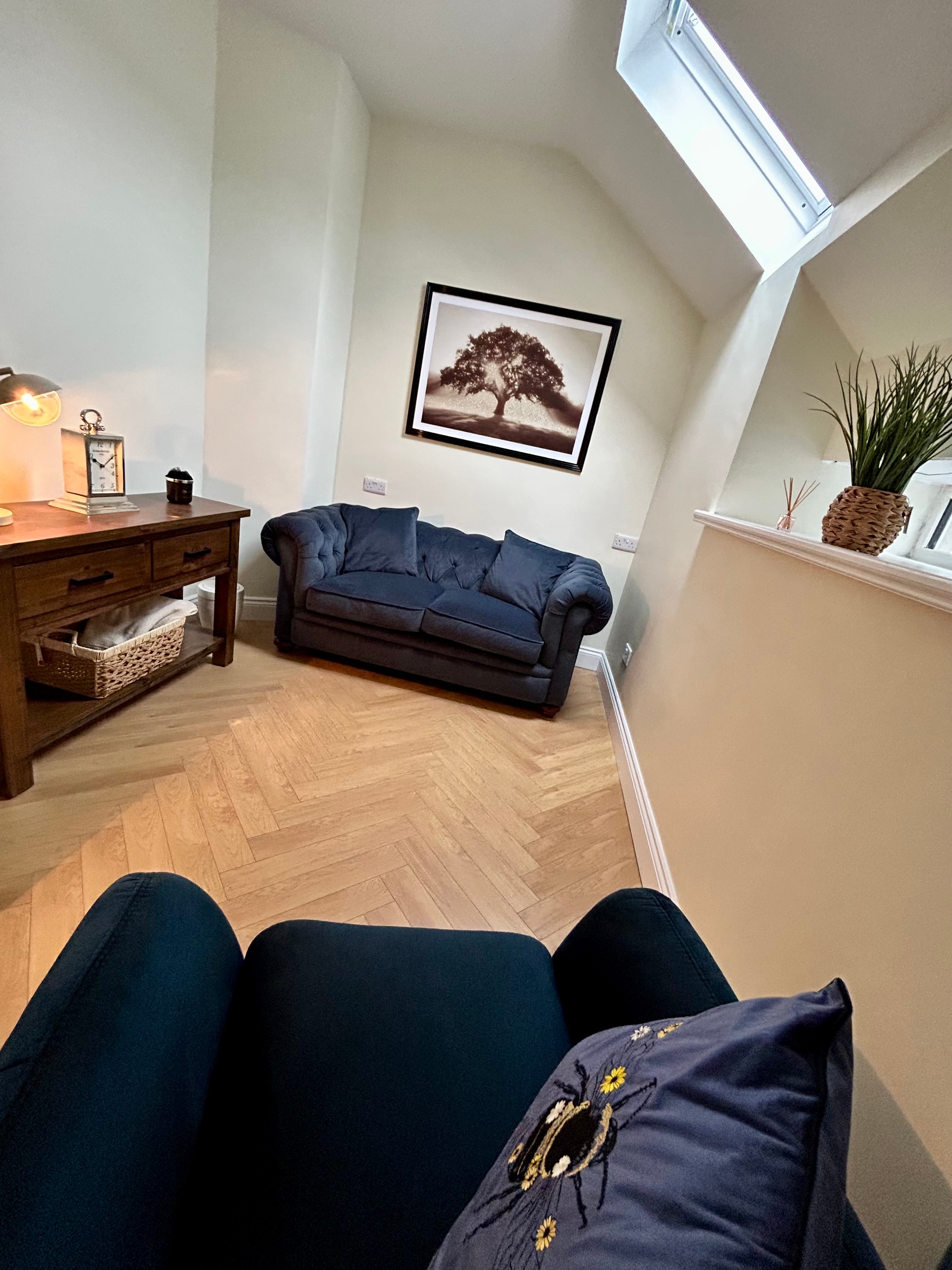 A calm, welcoming therapy room